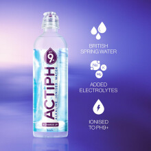 Alkaline Ionised Spring Water pH9 12x 600ml Purified with Electrolytes