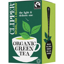 Clipper Organic Pure Green Tea Bags Box of 40 Teabags Organic Tea for Hom