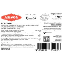 AKSOY Popping Corn Kernels 1KG Popcorn Seeds for Stovetop Microwave