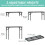 VINTEAM Camping Table, Folding Table with 3 Adjustable Heights, Portable Picnic Table with Mesh Desktop, Waterproof Foldable Table for Camping BBQ 2
