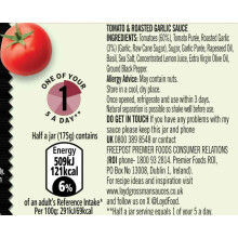 Loyd Grossman Italian Tomato Roasted Garlic Sauce – Rich Tomato Swee