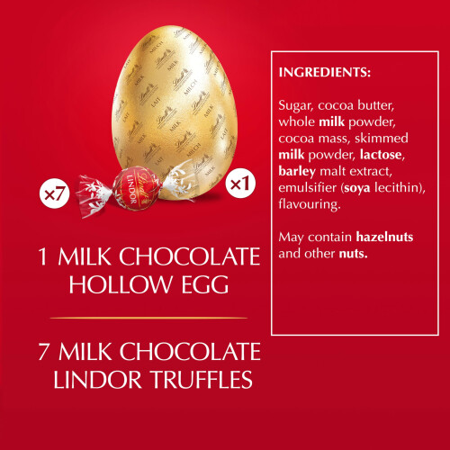Lindt Lindt Lindor Milk Chocolate Easter Egg 260g - Easter, gift (Pack 2) 2