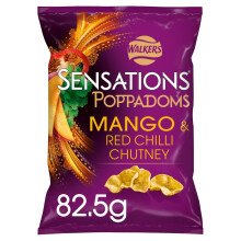 Walkers Sensations Mango Chilli Chutney Sharing Poppadoms 825g