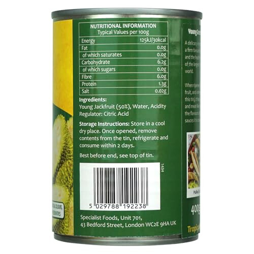 Tropical Sun Young Green Jackfruit in Water - 400g 2