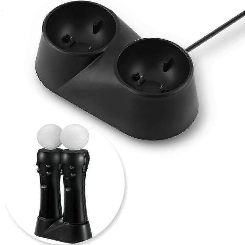 Dual Charging Dock Compatible with PS4 VR Move Motion Controllers – Ergonomic Stand Holder MSPHX 2