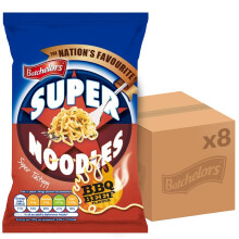Batchelors Super Noodles Tasty BBQ Beef Flavour Instant Snack Ready in 4 Mi