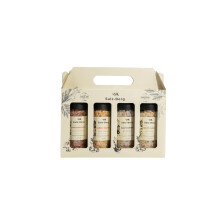 Salz-Berg Gourmet Salt Gift Set ? 4 Premium Seasonings in Glass Ceramic Grinders: Pink Himalayan, Garlic Master, Salty Onion & Salty Garlic ? Natural,