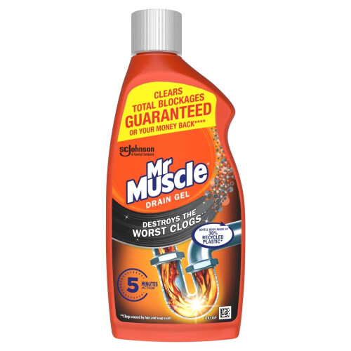 Mr Muscle Mr Muscle Drain Unblocker 500ml, Fast Acting 1