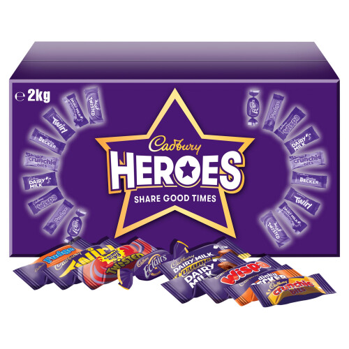 Cadbury Cadbury Heroes Chocolate Bulk Share Box Assorted MiniSize Milk Chocolate Ba