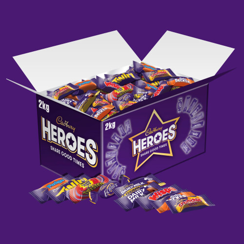 Cadbury Cadbury Heroes Chocolate Bulk Share Box Assorted MiniSize Milk Chocolate Ba 1