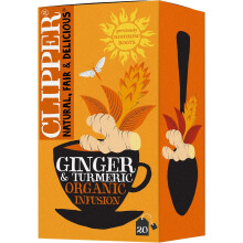 Clipper Organic Restoring Roots Ginger  Turmeric Tea Bags  20 Tea Infusions