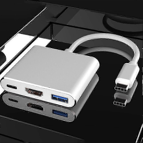 2025 USB-C To HDMI Multi-Port Adapter Portable Compatible With Switch Charging Dock High-Speed Data Transfer Desktop Storage MSPHX 2