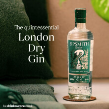 Sipsmith London Dry Made in London Craft Gin Smooth Juniper Cop