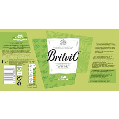 Britvic Britvic Lime Cordial 1 Litre 2