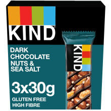 KIND Bars, Gluten Free Snack Bars, Dark Chocolate Nuts & Sea Salt, High Fibre, Healthy Snack, No Artificial Colours, Flavours or Preservatives, Multi