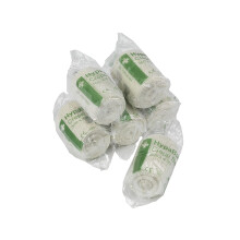 Safety First Aid Group HypaBand Pack of 6 Crepe Cotton Bandages 5 cm x 4.5 m - 100% Natural Unbleached Cotton