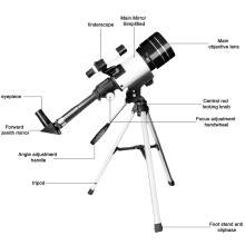 90mm Astronomical Refractor Telescope for Adults with Tripod & Phone Adapter