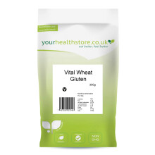 yourhealthstore Premium Vital Wheat Gluten Flour 300g, 87.5% Protein, Non GMO,