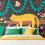 (Medium (3m X 2.4m)) Sleeping Jungle Leopard Black 1