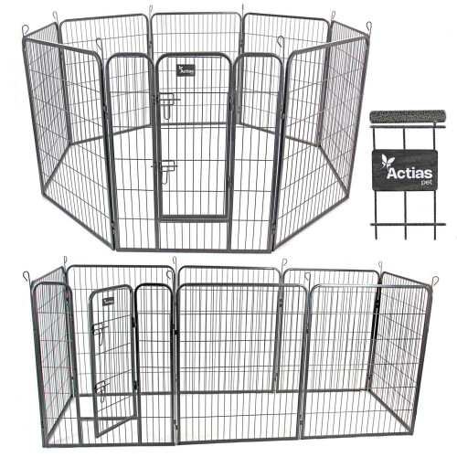 Actiaspet Large Heavy Duty 8 Panel Playpen Run
