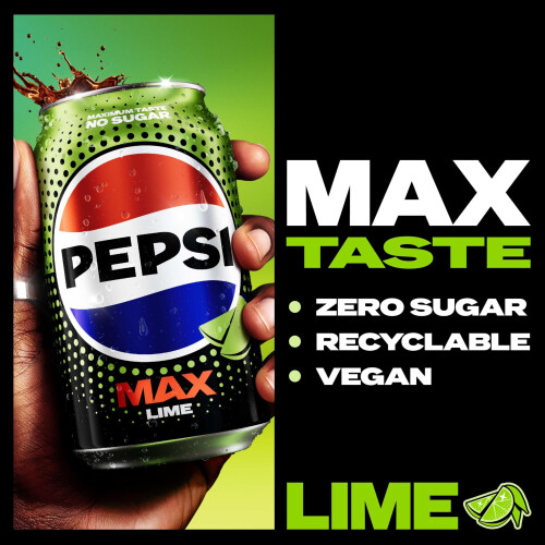 Pepsi Pepsi Max Lime No Sugar Cola Cans 24 x 330ml 2