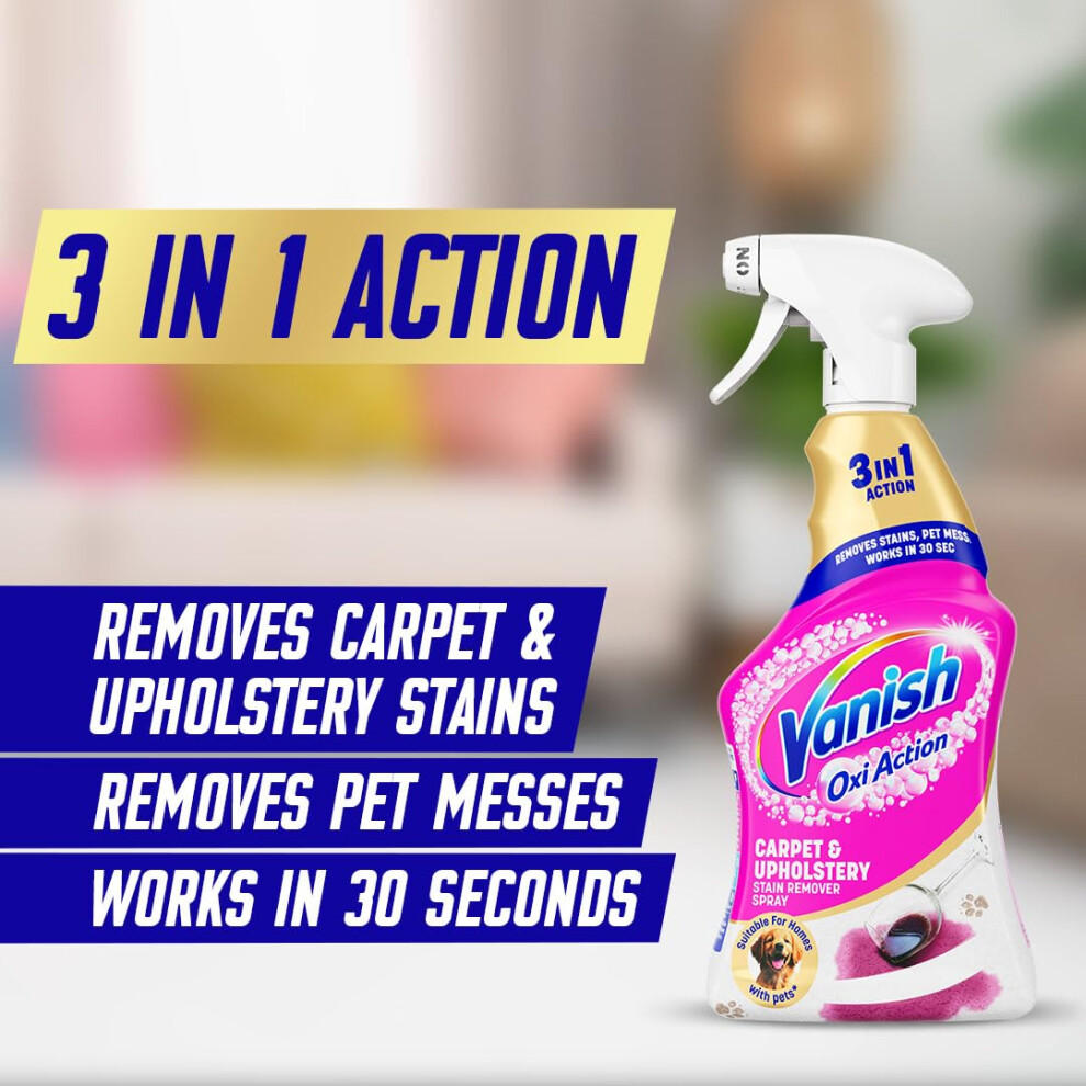 Vanish Professional Oxi Action Carpet Upholstery Stain Remover Spray