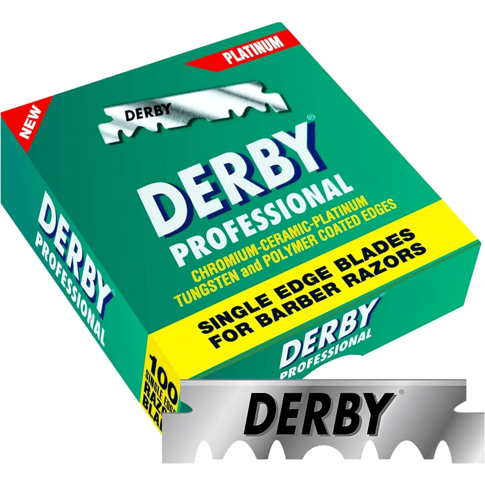 Derby Professional Single Edge Razor Blade 100 Pieces