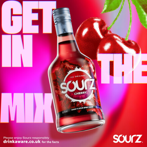 Sourz Cherry Liqueur, 15% ABV - 70cl 2