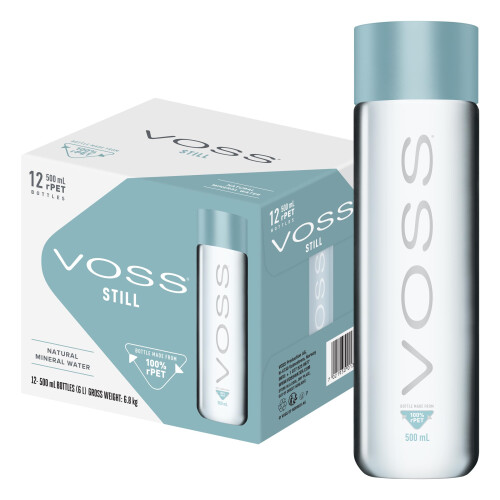 VOSS Still Artesian PET Water Bottle 12 x 500 ml