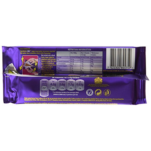 Cadbury Cadbury Dairy Milk Chocolate Bar 110g