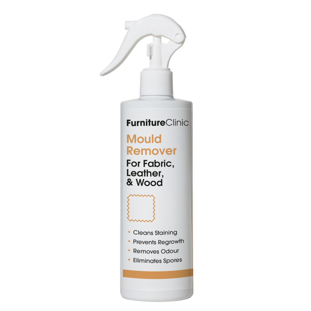 Furniture Clinic Mould Remover Spray - Kills Mould & Spores On Contact And Prevents Regrowth Â Removes Stubborn Mould Stains On Leather, Fabric & Wo
