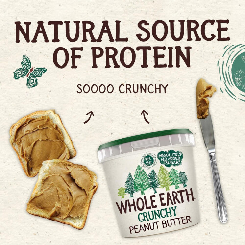Whole Earth Crunchy Peanut Butter 1 kg 2