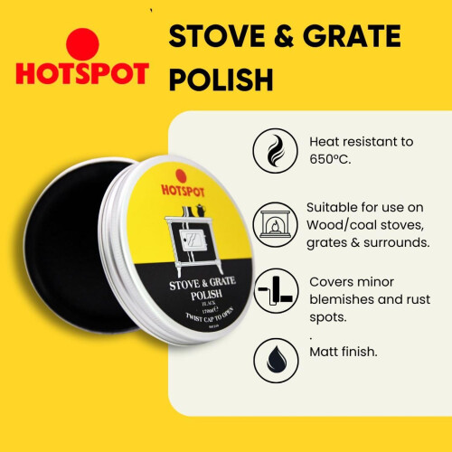 Hotspot Stove & Grate Polish Black - 170ml 2