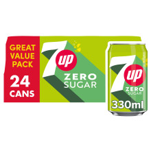 7UP Zero Lemon Lime Cans 24 x 330ml
