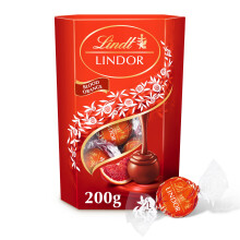 Lindt Lindor Blood Orange Milk Chocolate Truffles Box  Approx 16 balls 200g