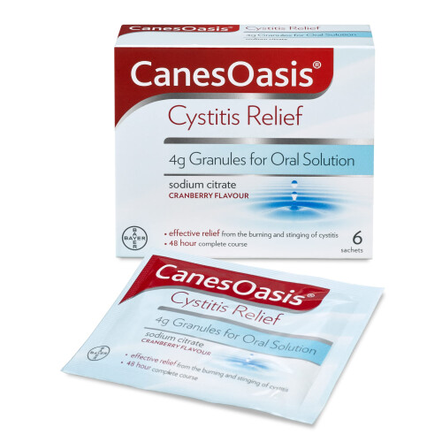 CanesOasis Cystitis Relief Granules, Cranberry, 6 Count 2