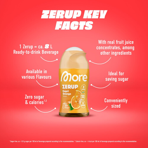 MORE Zerup, Peach Iced Tea, 65 ml for 8+ l Softdrink 2