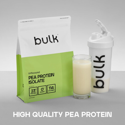Bulk Pea Protein Isolate Powder, Vegan Protein Shake, 1 kg, 33 Servings, Packaging May Vary 2
