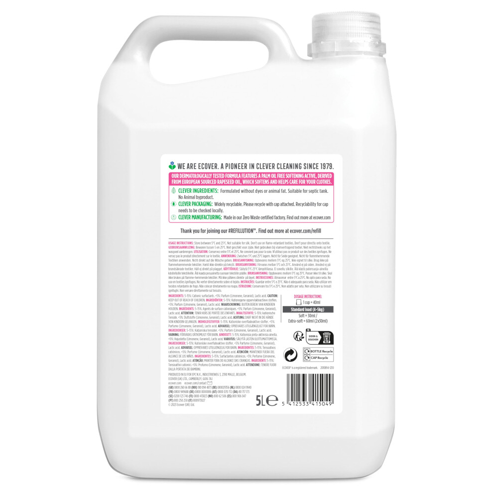 Ecover Fabric Softener Refill Fabric Conditioner To Soften Your Clothe