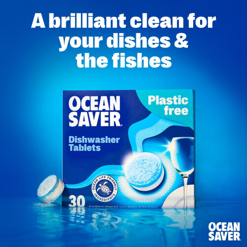 OceanSaver Eco-Friendly Dishwasher Tablets - Plastic-Free, 30 Pack 2