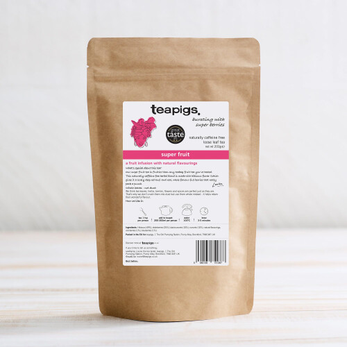 Teapigs Loose Super Fruit Tea - Bold Berry Infusion with Cranberries, 1