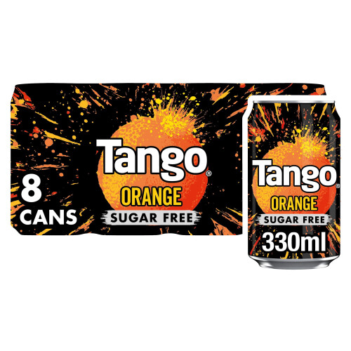 Tango Orange Sugar Free 330ml (Pack of 8) 1
