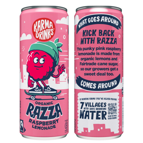 Karma Drinks Razza Raspberry Pink Lemonade - 4 x 250ml Cans 1