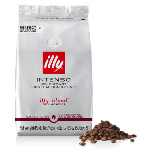 illy Intenso Coffee Beans, Dark Roast 500g 1