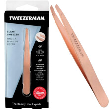 Tweezerman Rose Gold Slant Tweezer, Stainless Steel (Pack of 1)