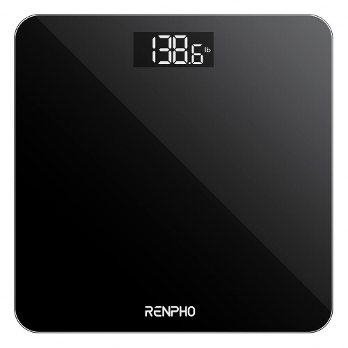 RENPHO Weighing Scales for Body Weight, Bathroom Scales with High Precision Sensors, Accurate Digital Weight Scale for People, LED Display, Step-On,