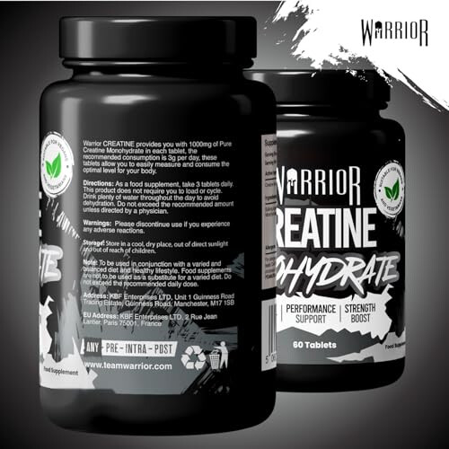Warrior Warrior Creatine Monohydrate 3000mg, 60 Capsules 2