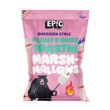 EPIC SNAX CO American Style White Plant Power Toastin’ Marshmallows Gluten Free & Vegan Friendly Perfect for Toasting 200 g (Pack of 1)
