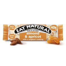 Eat Natural Fruit Nut Bars Almond Apricot with Yoghurt Coating Glu