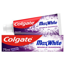 Colgate Max White Sparkle Diamonds Toothpaste 75ml, Freshness Powered by UltraFr